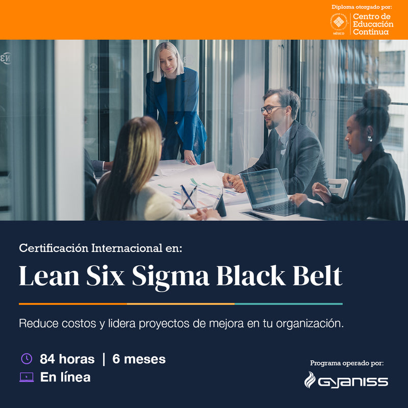 Cargue la imagen en el visor de la galería, Diplomado con Certificación Internacional en Lean Six Sigma Black Belt