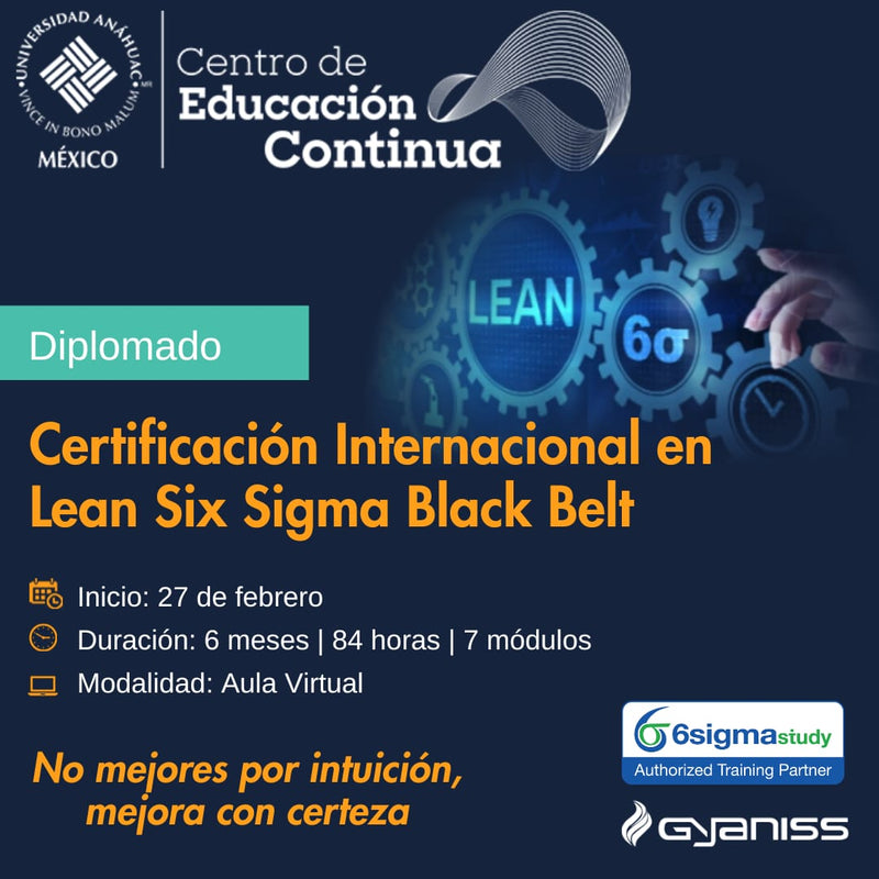 Cargue la imagen en el visor de la galería, Diplomado con Certificación Internacional en Lean Six Sigma Black Belt