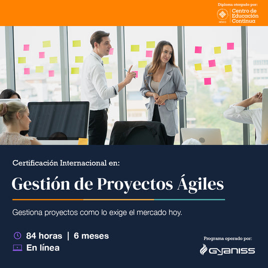 Diplomado en certificación internacional en gestión de proyectos ágiles