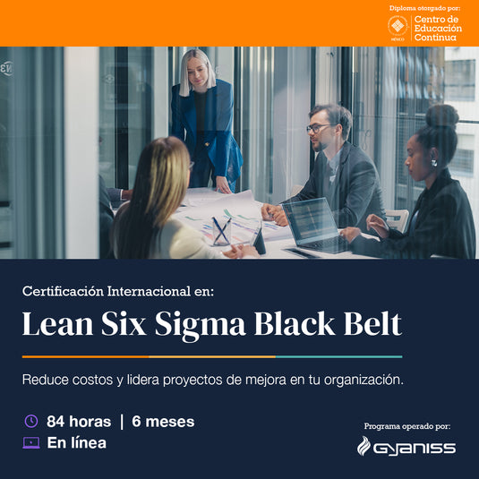 Diplomado con Certificación Internacional en Lean Six Sigma Black Belt