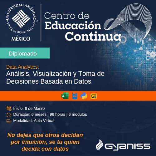 Cargue la imagen en el visor de la galería, Diplomado en data analytics: análisis, visualización y toma de decisiones basada en datos
